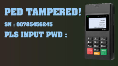 PED Tampered pls input pwd