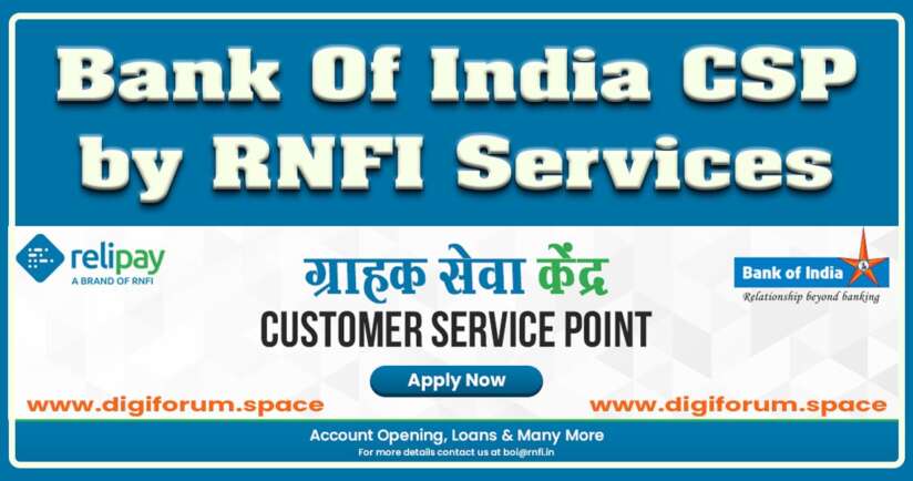 Bank Of India CSP by RNFI Services