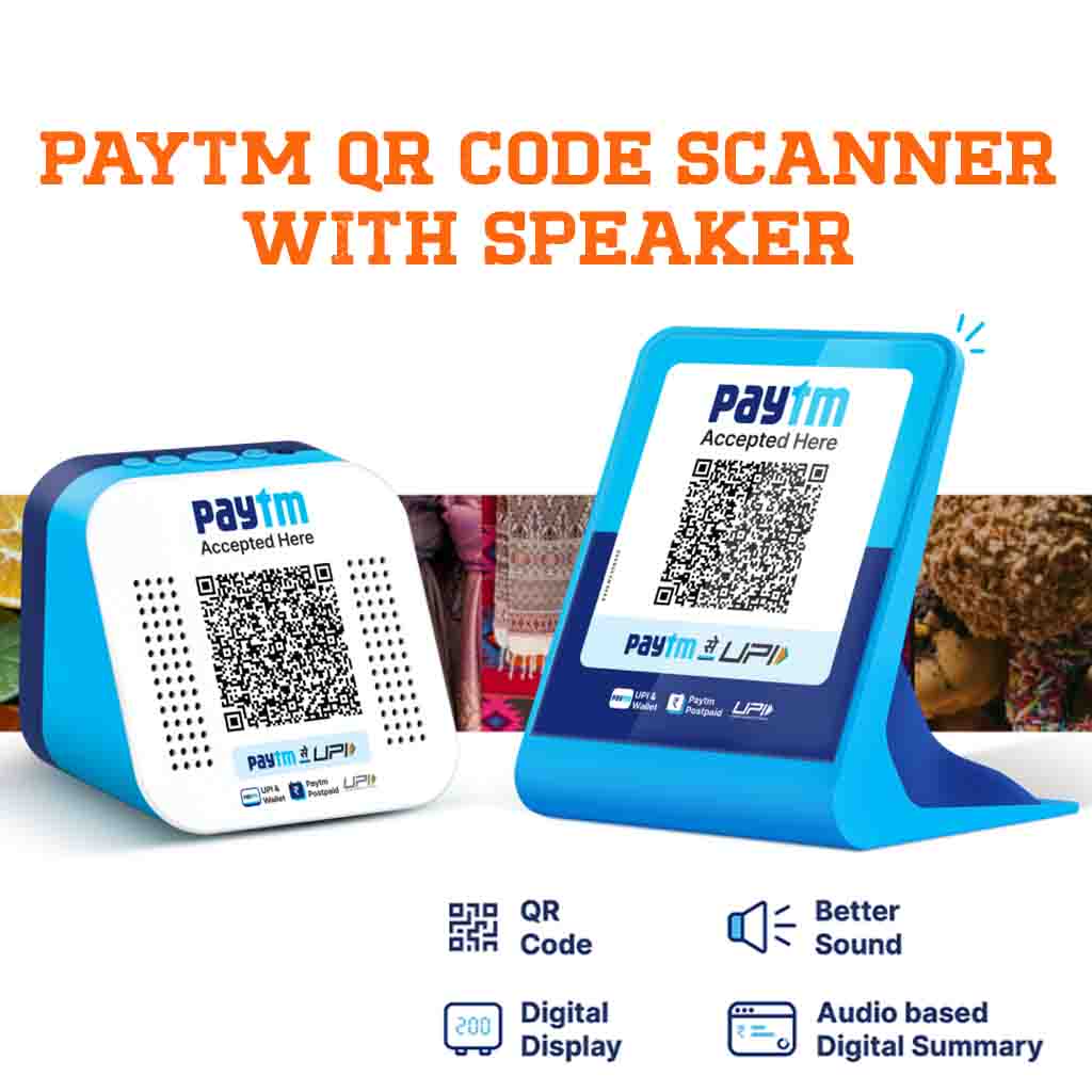 Paytm QR code scanner with speaker